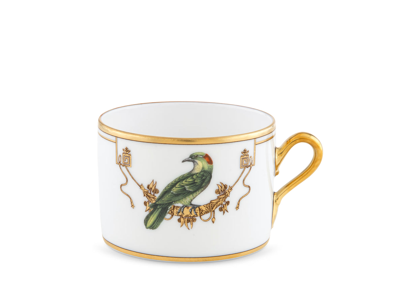 Volière Coucou Didrie Teacup + Saucer by Ginori 1735