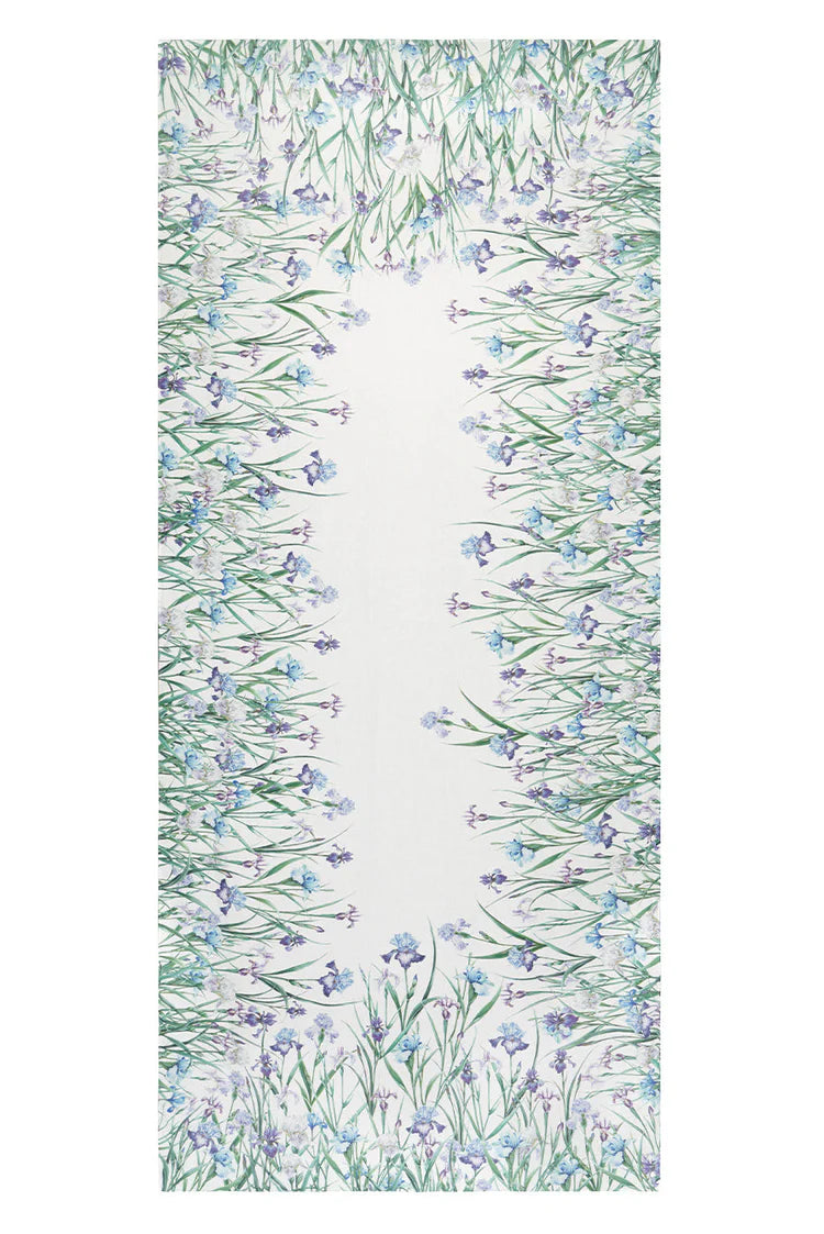 Iris linen tablecloth