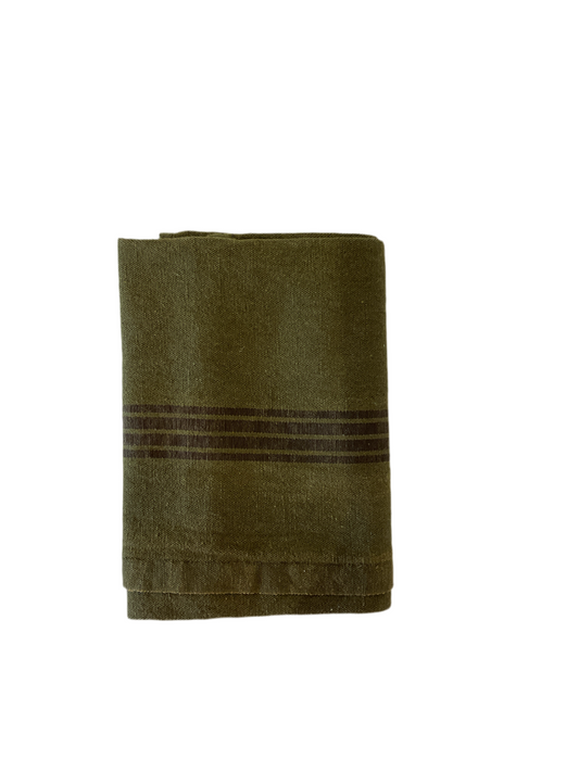 Charvet Tea Towel Piano Dark Green