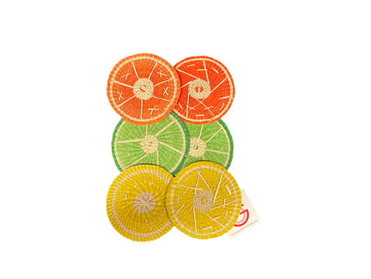 S/6 Citrus Coaster