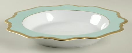 Anna Weatherly Anna's Palette Aqua Soup Plate