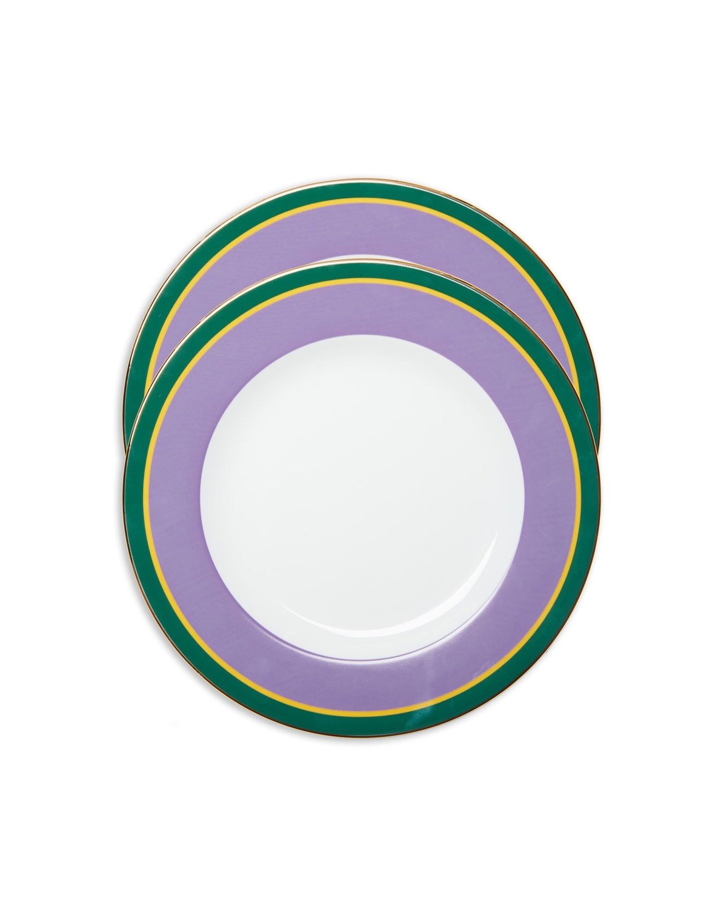 Purple Rainbow Dinner Plates Set of 2