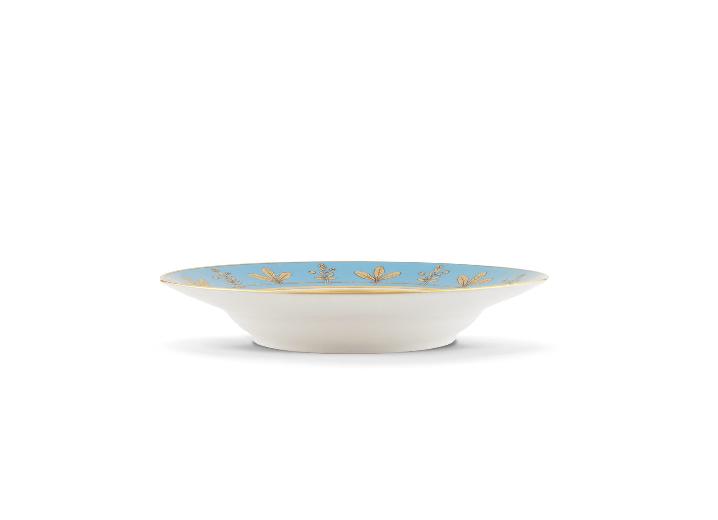 Volière Denim Soup Plate by Ginori 1735