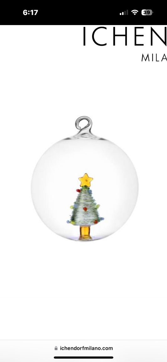 Green Christmas tree ornament