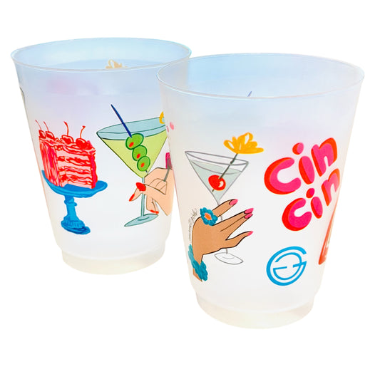 Cin Cin cocktail shatterproof cups set of 10