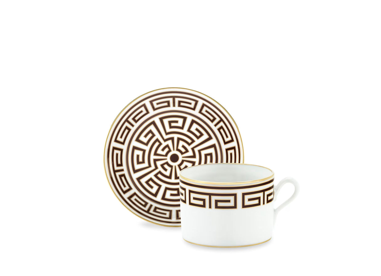 Labirinto Ebano Tea Cup + Saucer by Ginori 1735