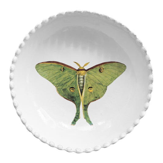 Eyed Green Butterfly Soup Plate