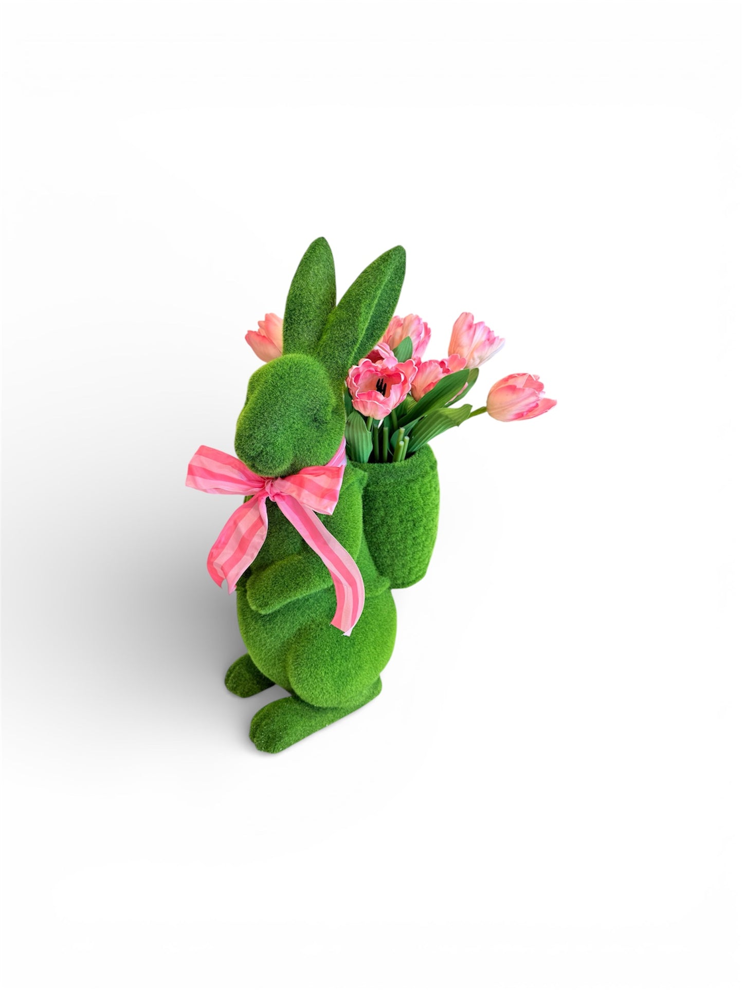 Moss Rabbit with Basket Backpack