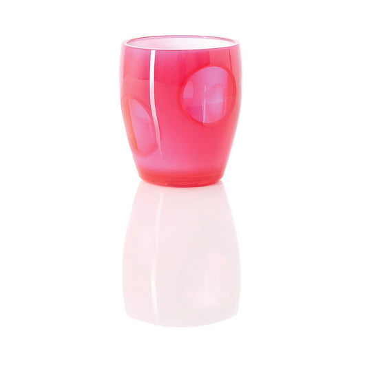 Set of 6 Pink fisheye tumblers