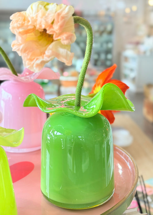 Candy Bud Vase Large- Green