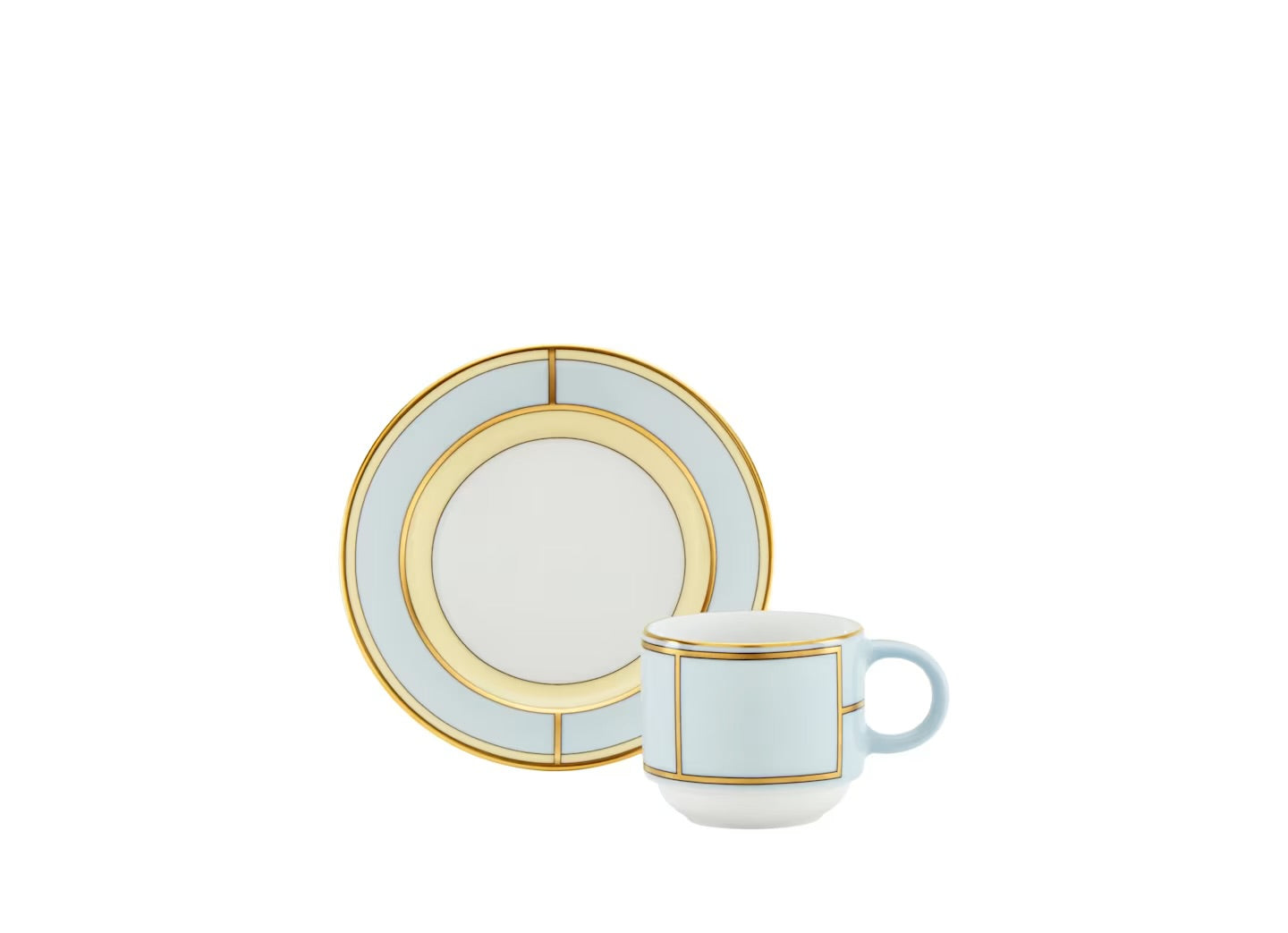 Diva Coffee Cup and Saucer, Celeste