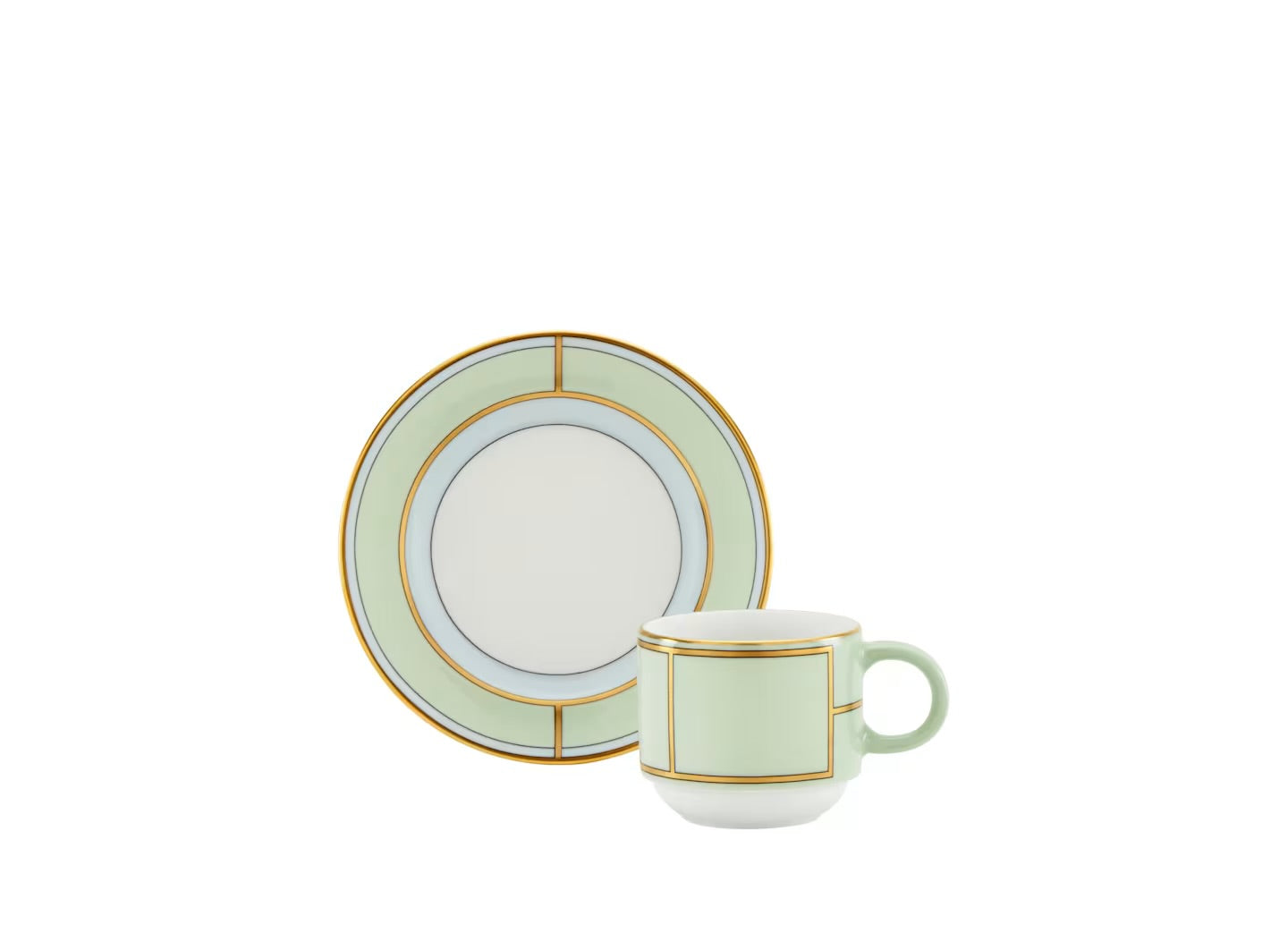 Diva Coffee Cup and Saucer, Celeste