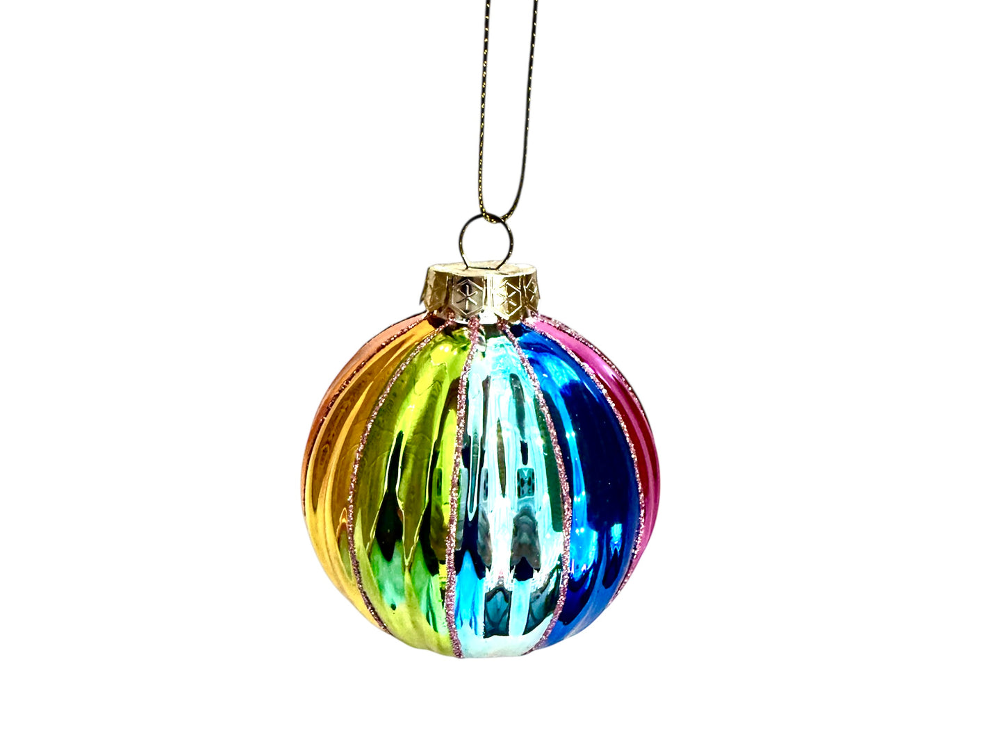 Rainbow Glass Ornament