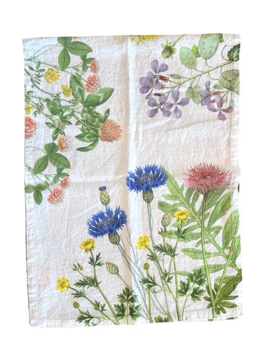 Field Flowers Linen Table Runner