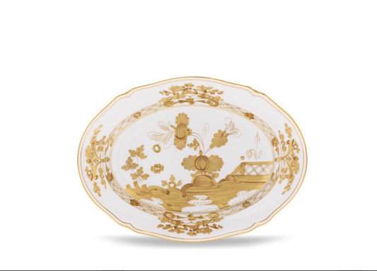 Oriente Italiano Aurum Large Oval Platter by Ginori 1735
