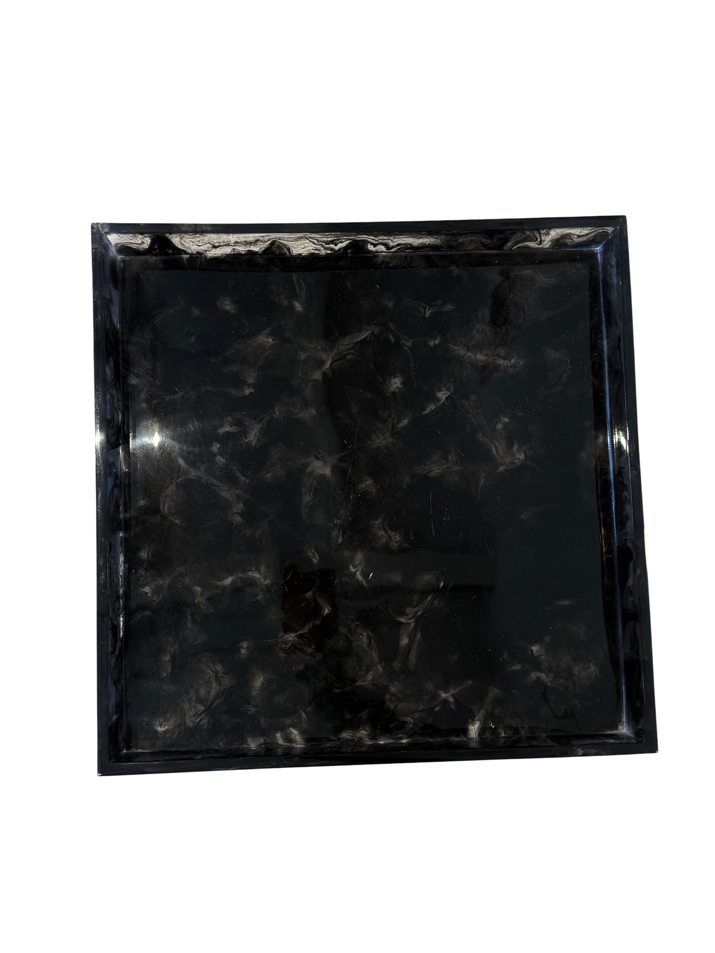 Black Marble Resin Tray