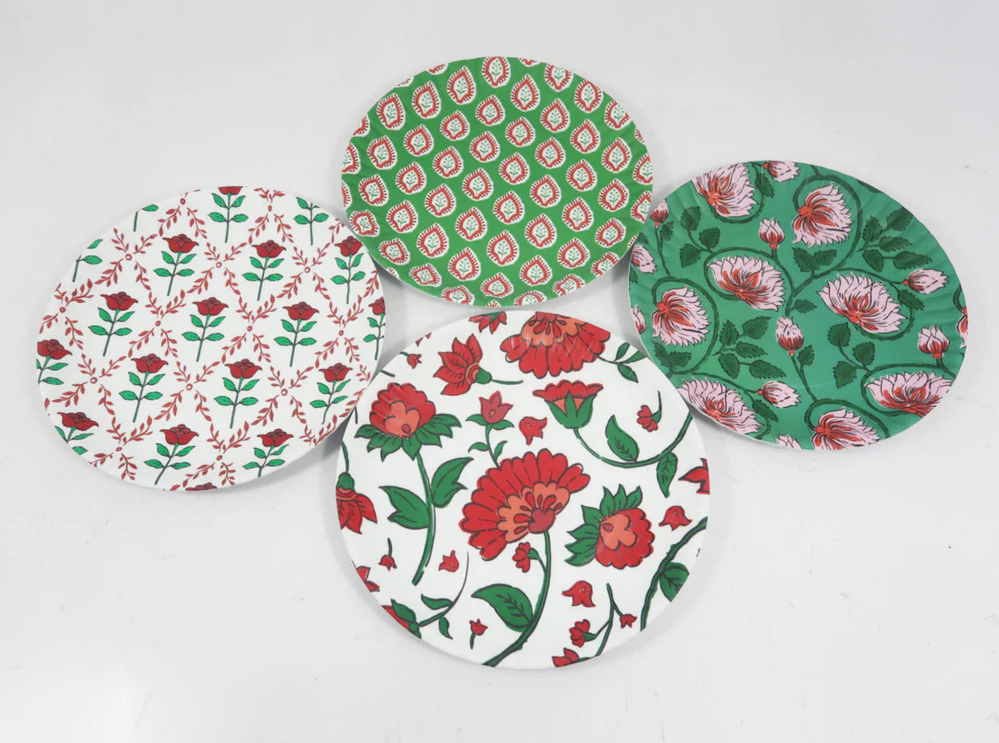 Set of 4 Spice Trail Melamine Plates