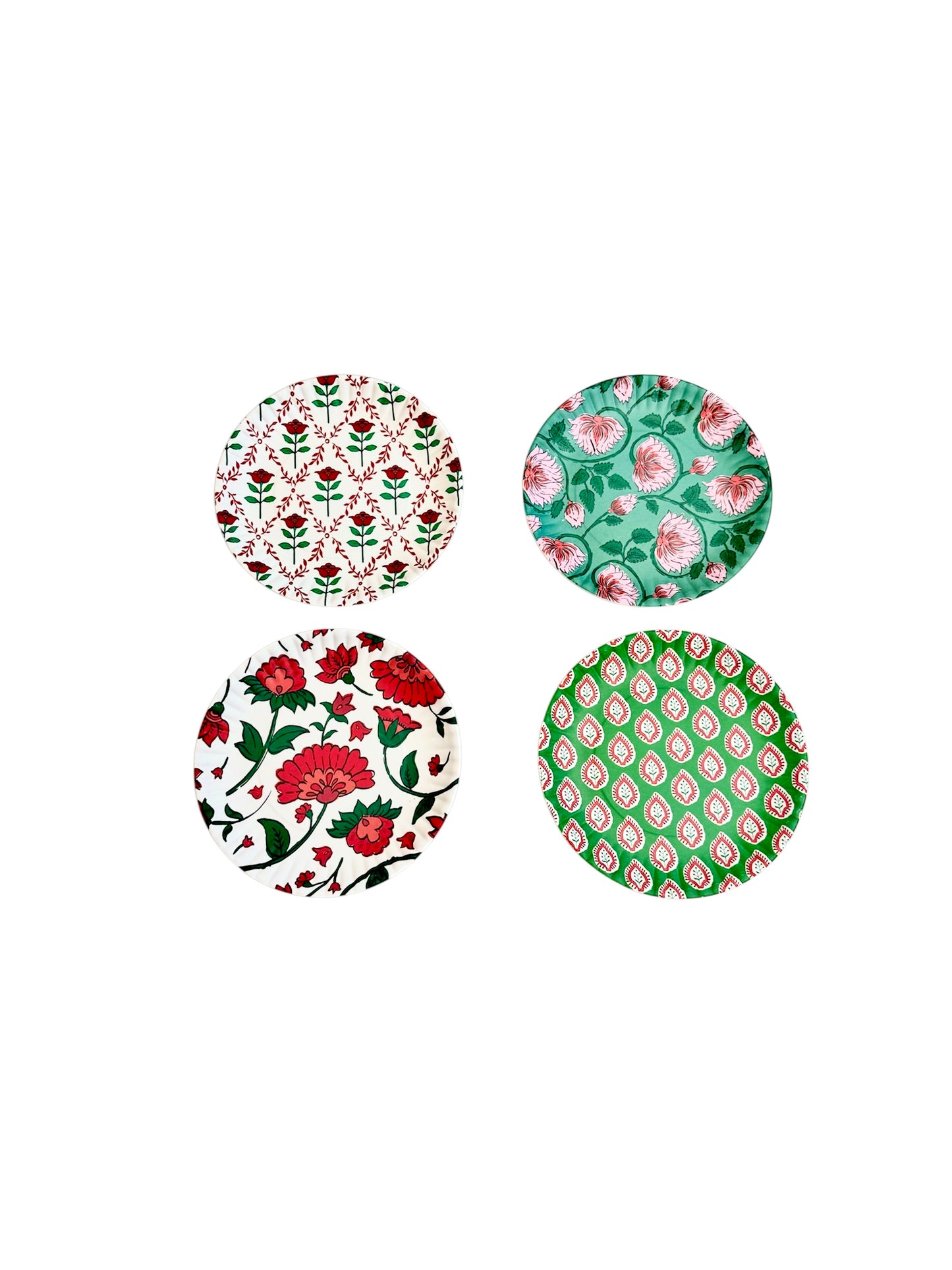 Set of 4 Spice Trail Melamine Plates