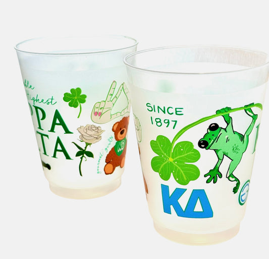 Kappa Delta Shatterproof Cups , set of 10