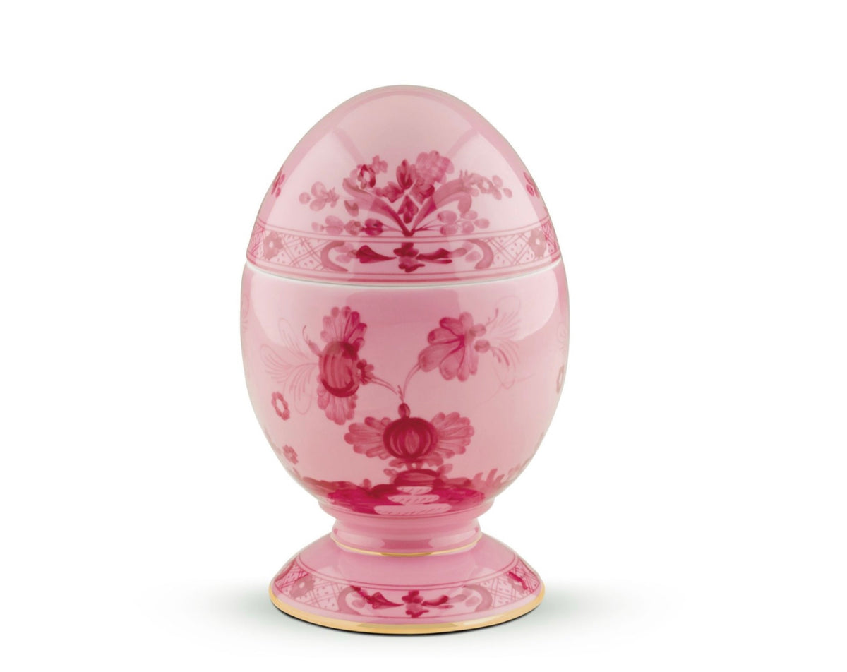 Ginori- Oriente Italiano Porpora- Egg With Cover