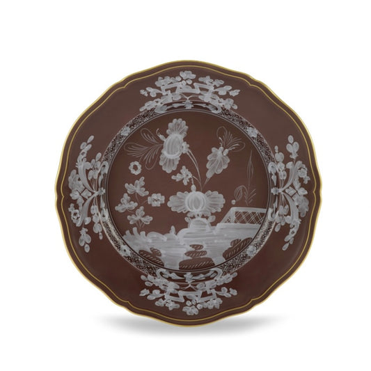 Oriente Italiano Castagna dessert plate by Ginori 1735