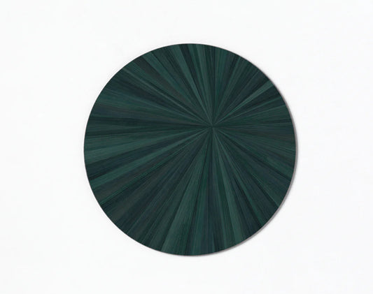 Forest Green Soleil Round Tablemat