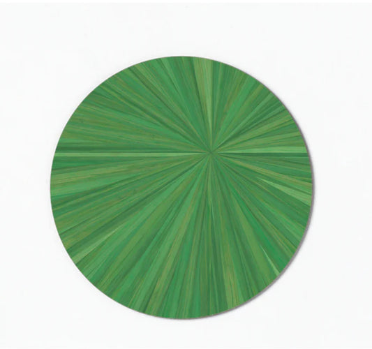 Kelly Green Soleil Round Tablemat