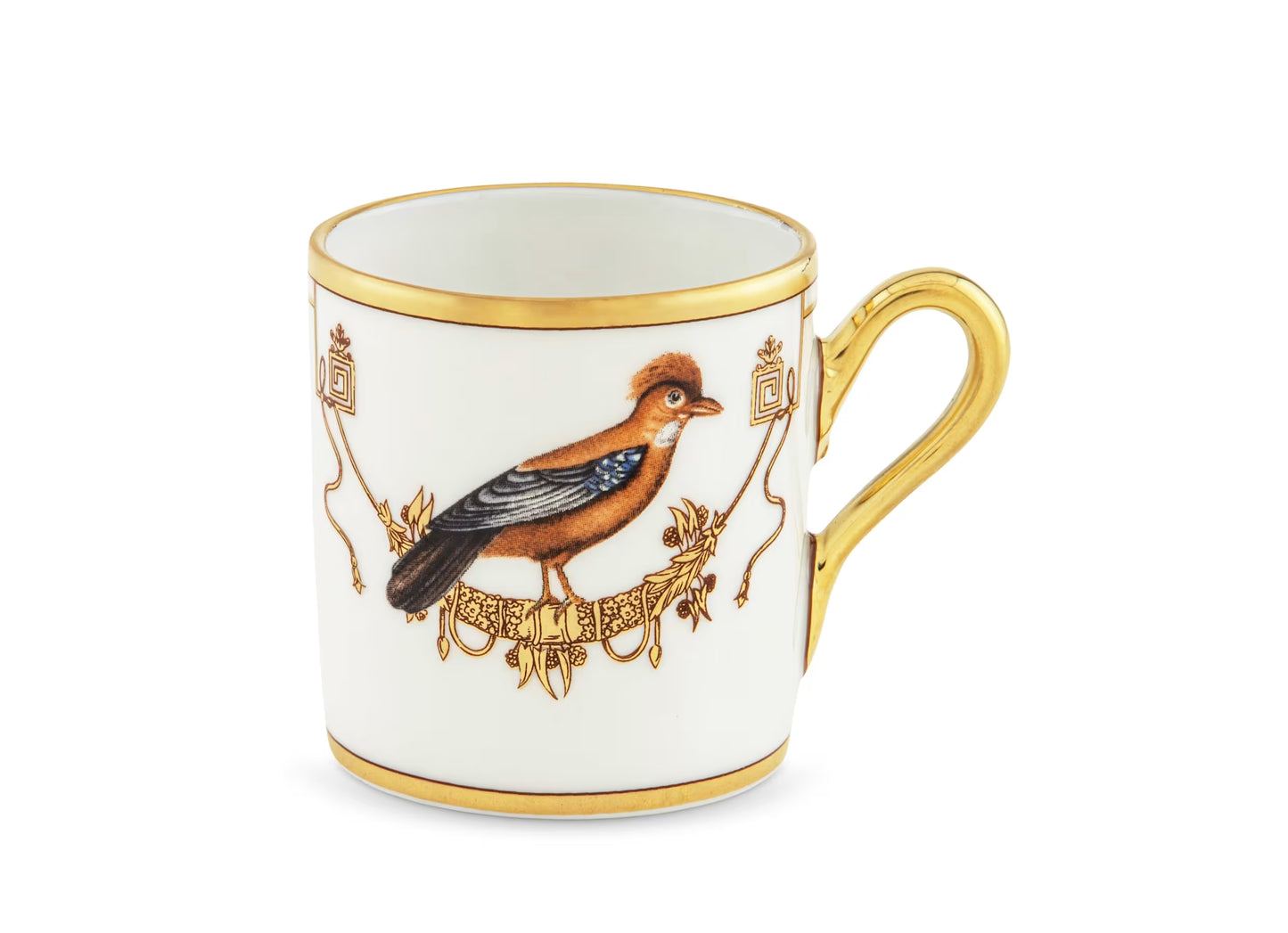 Volière Geai Espresso Cup + Saucer by Ginori 1735
