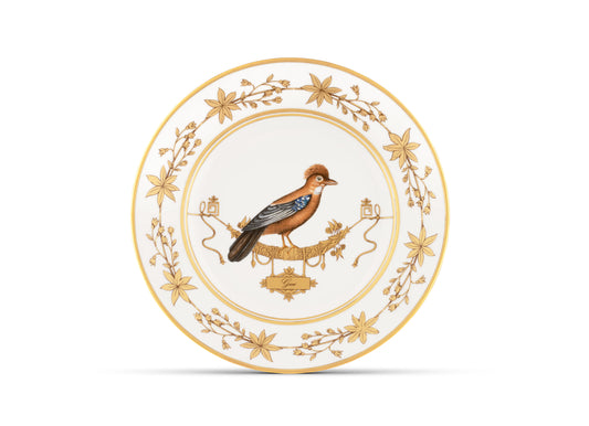 Volière Geai Flat Plate by Ginori 1735