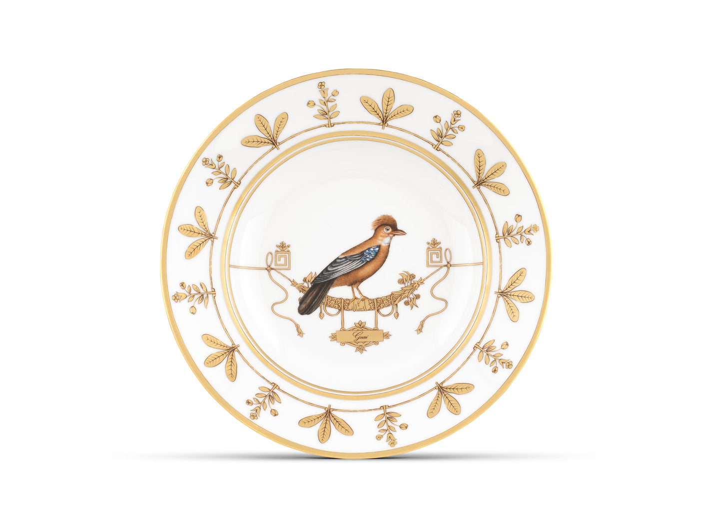 Volière Geai Soup Plate by Ginori 1735