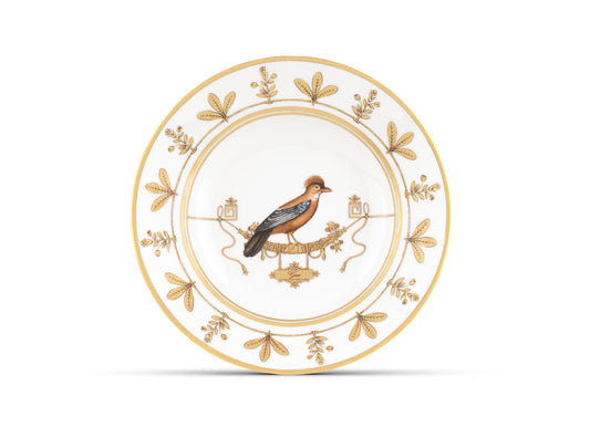Volière Geai Soup Plate by Ginori 1735