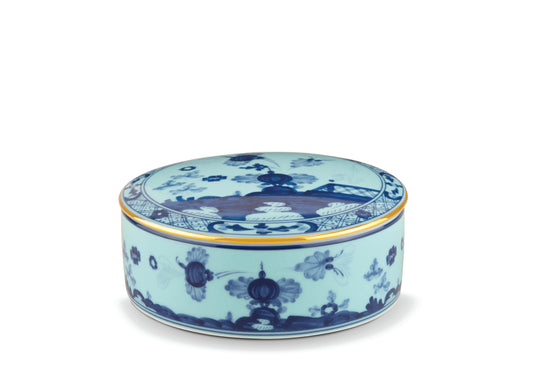 Oriente Italiano Iris Round Box with Cover by Ginori 1735