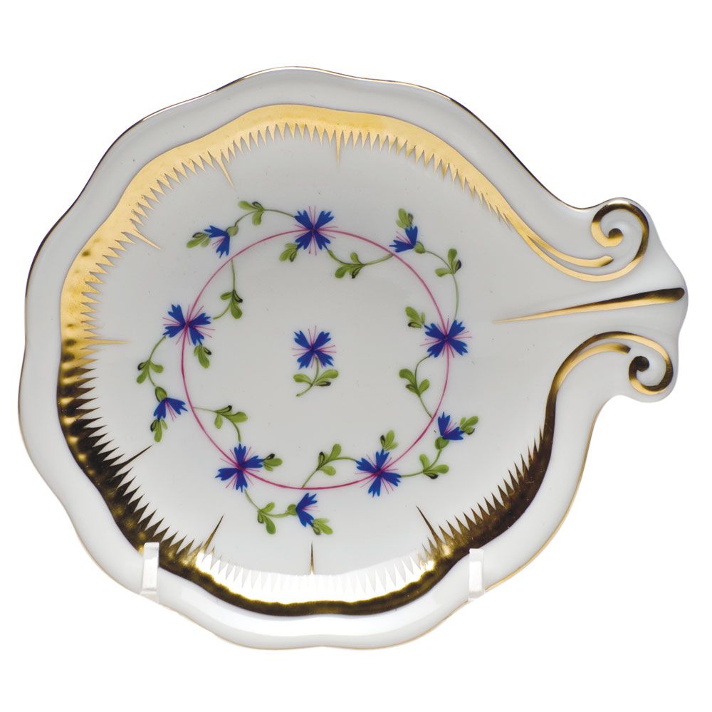 Herend Shell Dish - Blue Garland