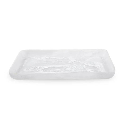 Resin Swirl Large Rectangular Tray