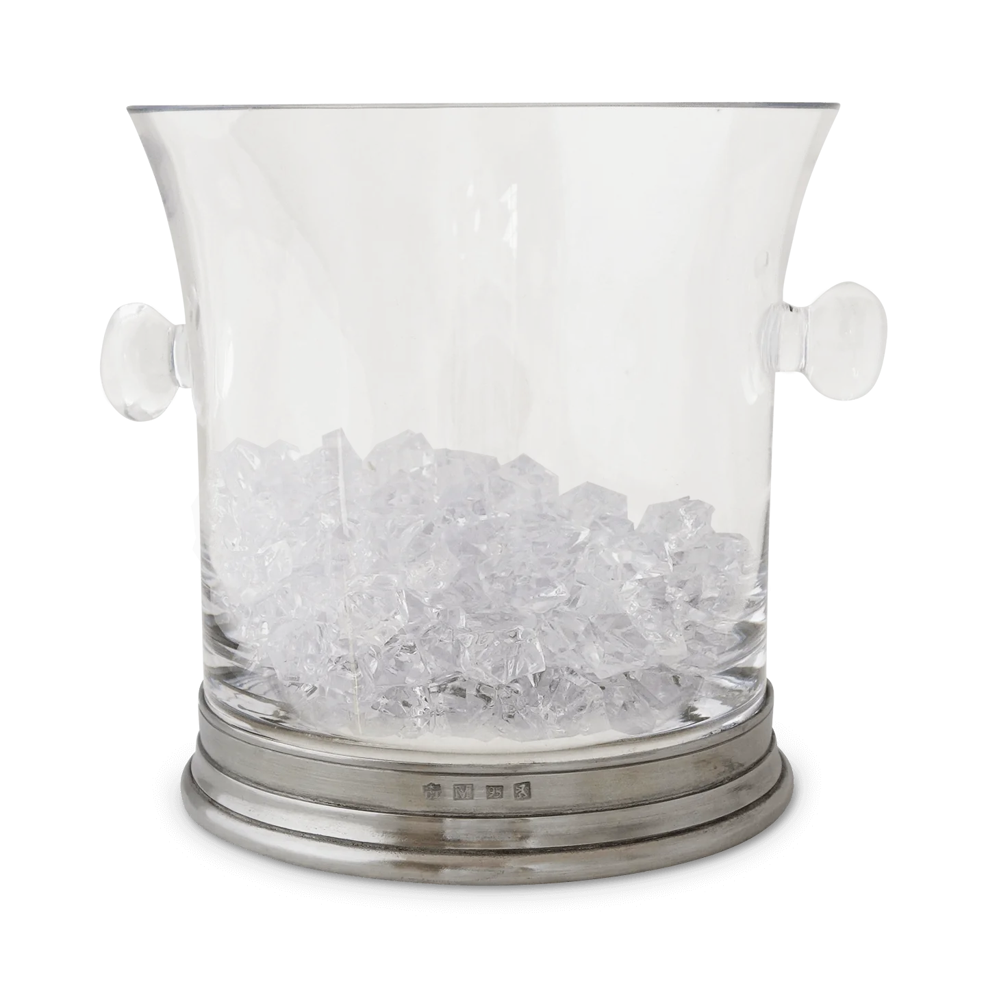 Crystal Ice Bucket with Handles