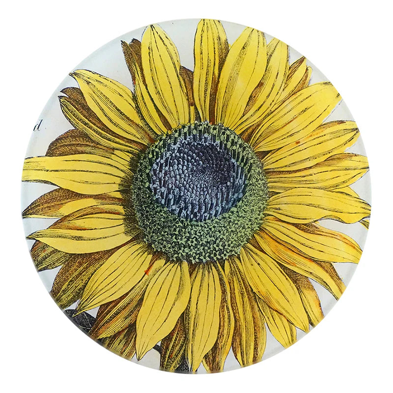 Sunflower round plate 16”