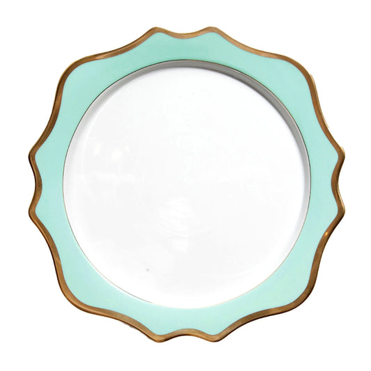 Anna Weatherly Palette Aqua Green Charger