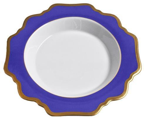 Anna Weatherly Anna's Palette Indigo Blue Soup Plate