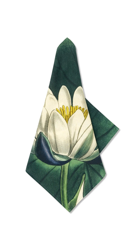 Water Lily Linen Napkin set of 6
