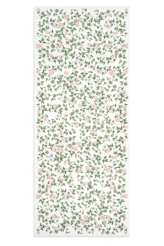 Trailing Peony Linen Tablecloth 65x118 inches