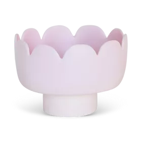 Fleur large footed bowl-pale rose