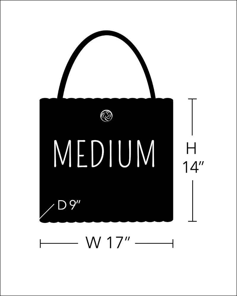 The Lilley Line Medium Market Bag- Rust