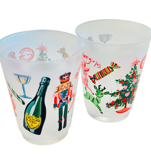 Nutcracker Christmas set of 10 shatterproof cups