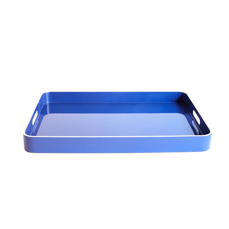 Medium Navy Lacquer Tray