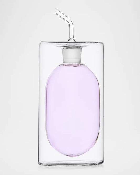 Large Pink Doublewalled Olive Oil Bottle