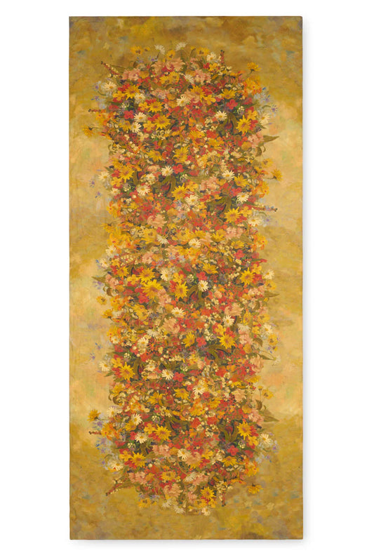 'Fleurs des Prés' Linen Tablecloth 65x118”