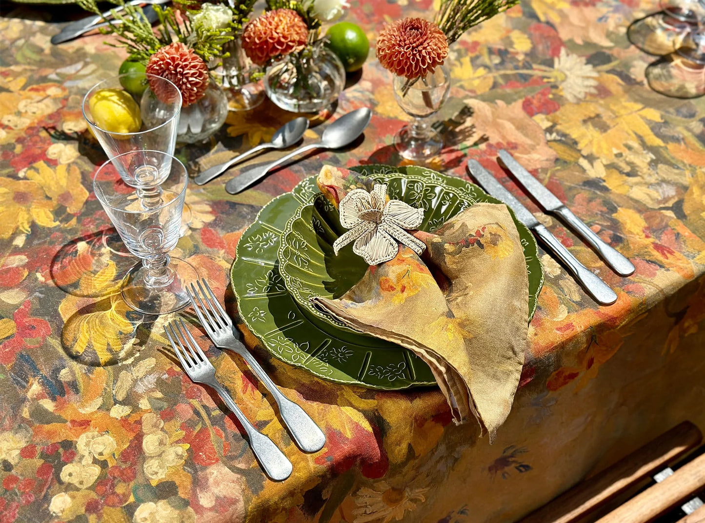 'Fleurs des Prés' Linen Napkin, set of 6