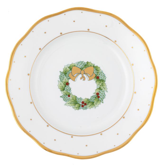 Wreath Dessert Plate