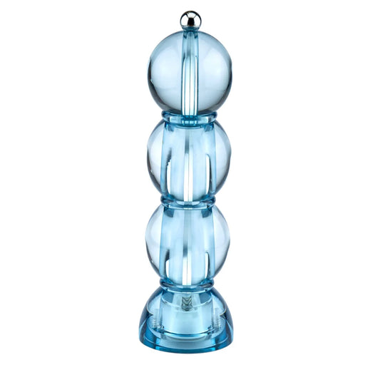 Addison Ross clear Blue Bobin Salt or Pepper Mill