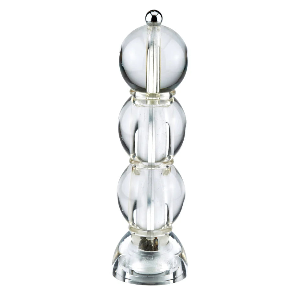 Addison Ross clear Icy Bobin Salt or Pepper Mill